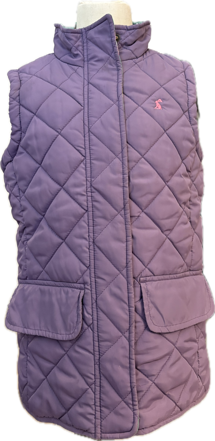 Joules Girls Quilted Vest - Purple - Size 9-10 - New!