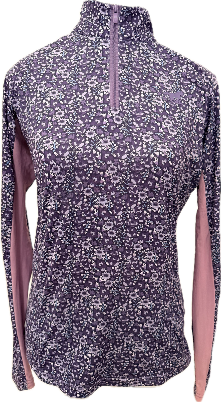 Piper Long Sleeve Sun Shirt by SmartPak - Purple Floral - Women's Small