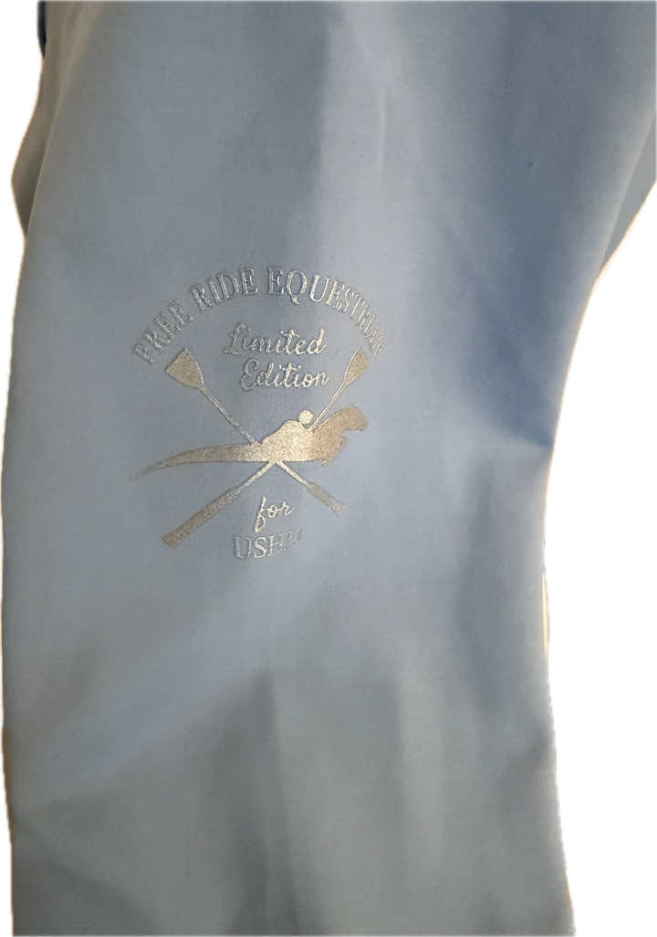 Free Ride Equestrian X USHJA L/S Show Shirt - Blue - Women's S