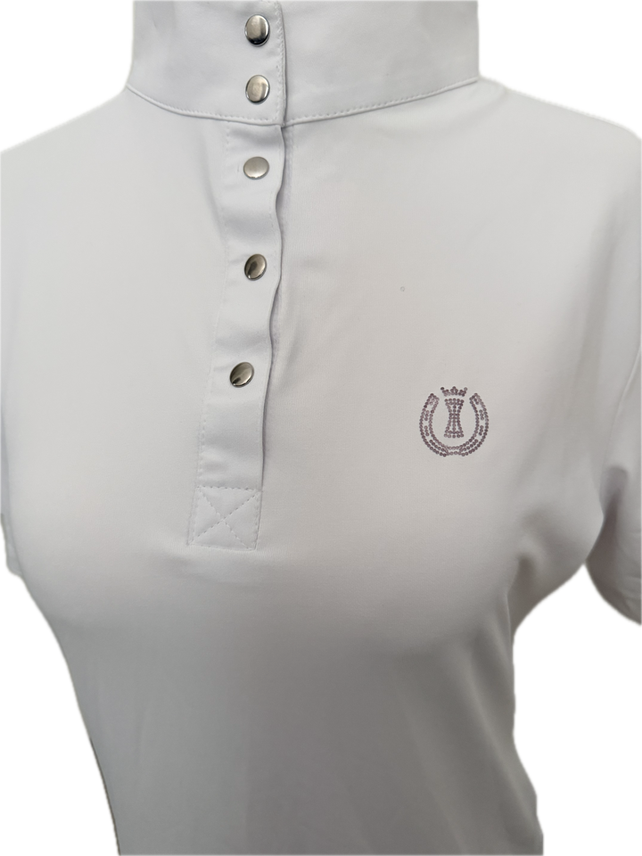 Imperial Riding Short Sleeve Competition Shirt - White - Women's Medium