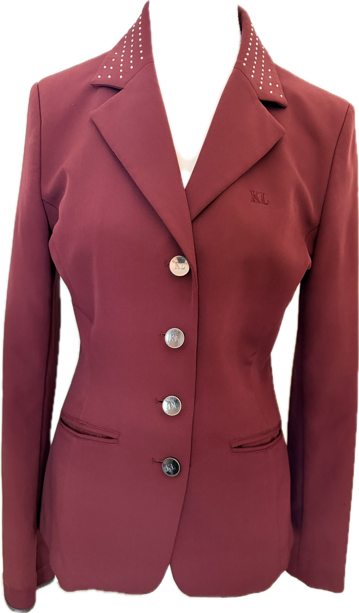 Kingsland Equestrian Show Jacket - Lorraine Softshell Show Jacket- Red Port Royal - Women's EU 38 (US 6)
