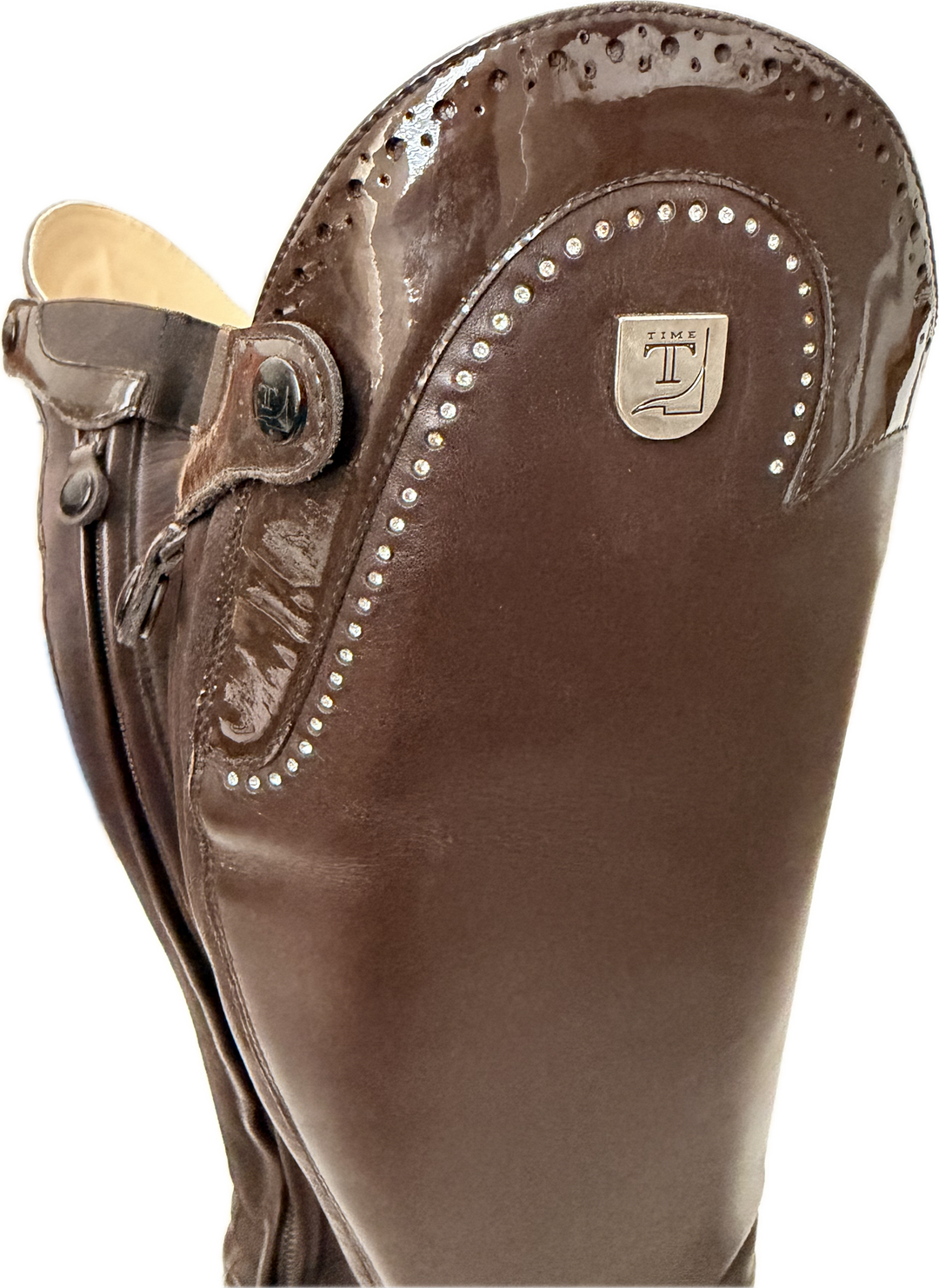 Tucci Marilyn Dress Custom Tall Boots - Brown - Women's Size IT 39 (US 8)