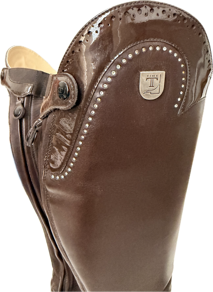 Tucci Marilyn Dress Custom Tall Boots - Brown - Women's Size IT 39 (US 8)