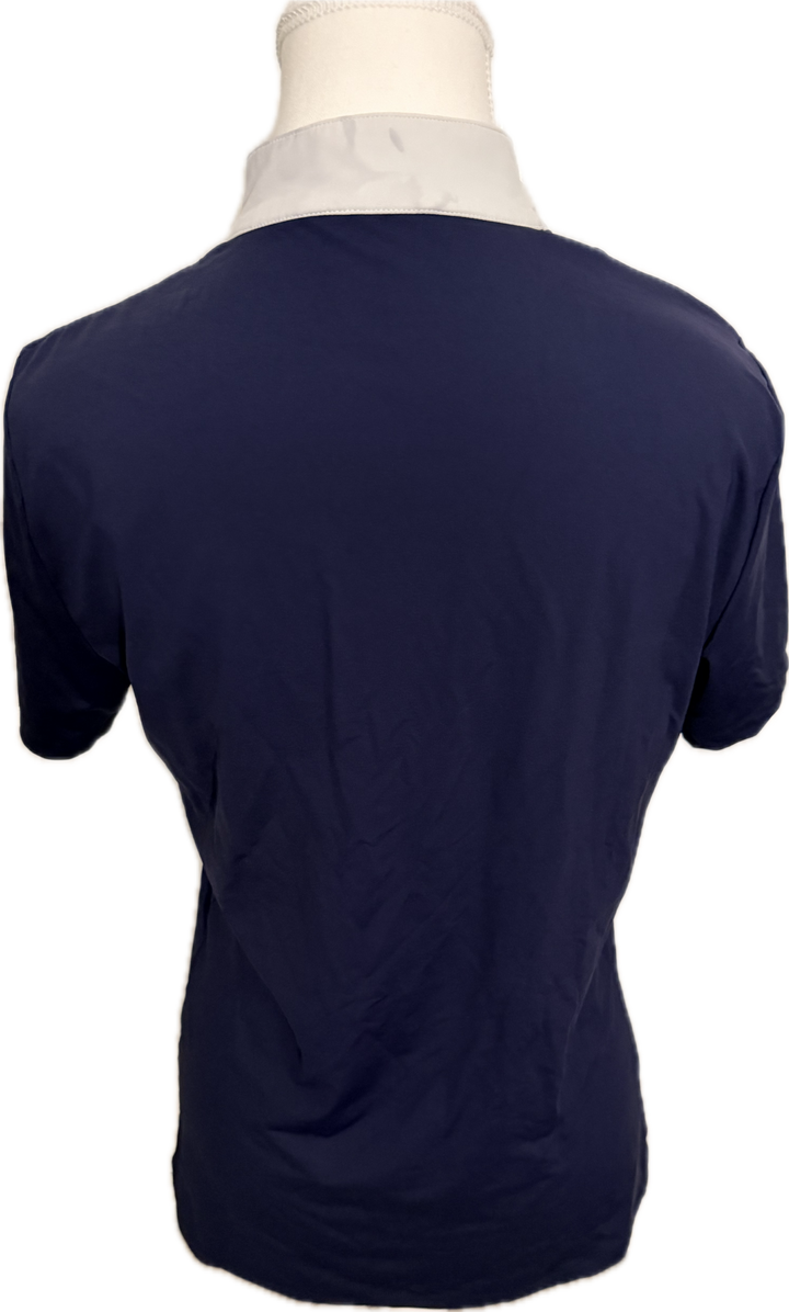 Schockemohle CATHLEEN Style Ladies Show Shirt - Dark Blue/Sparkle - Women's L