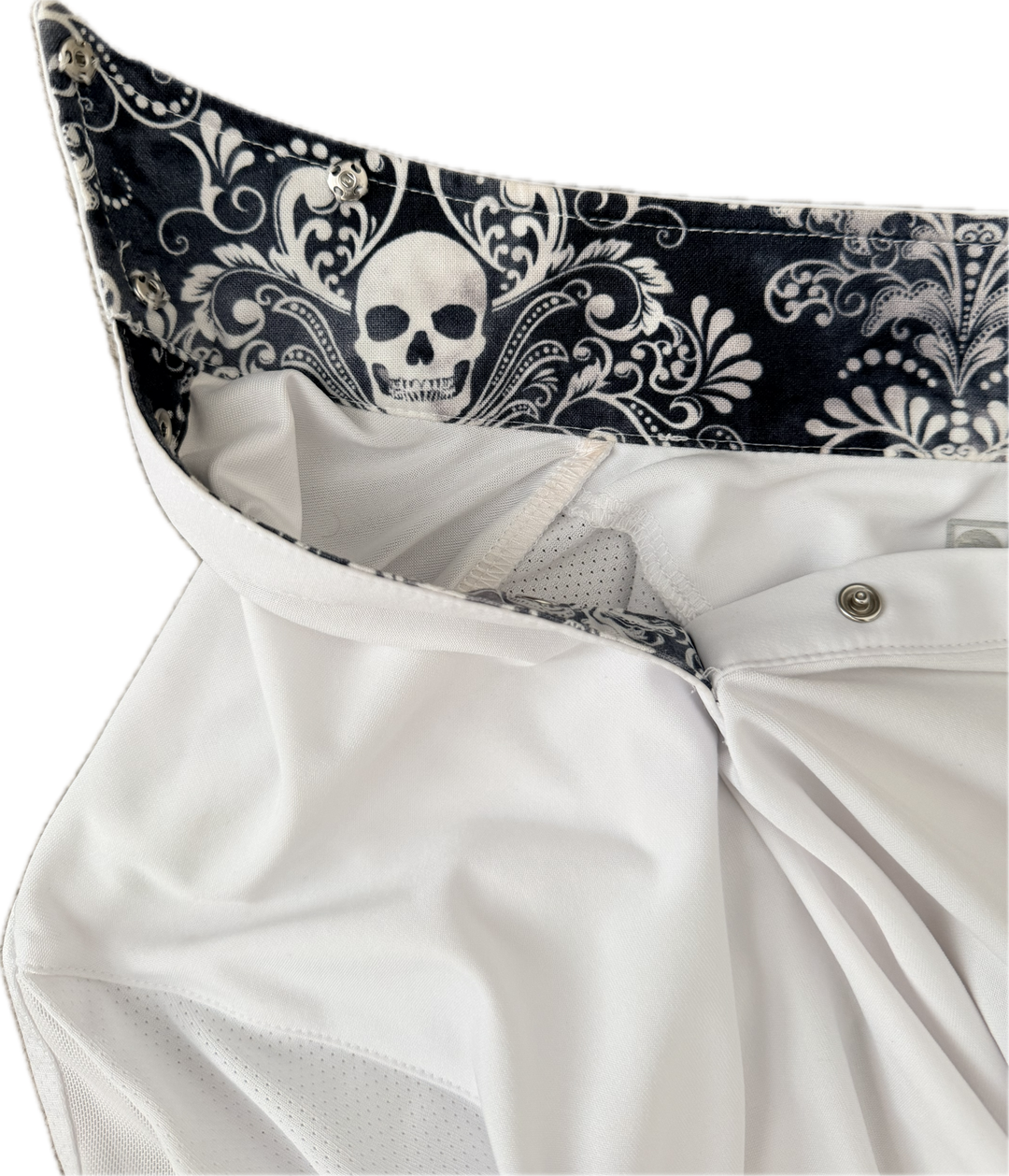 Romfh Kids' Sarah Long Sleeve Shirt - White/Skull - Child's Medium
