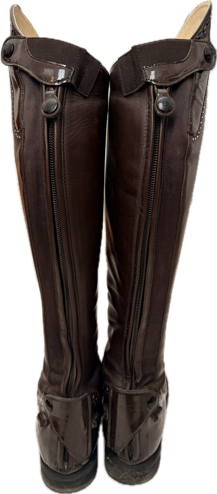 Tucci Marilyn Dress Custom Tall Boots - Brown - Women's Size IT 39 (US 8)