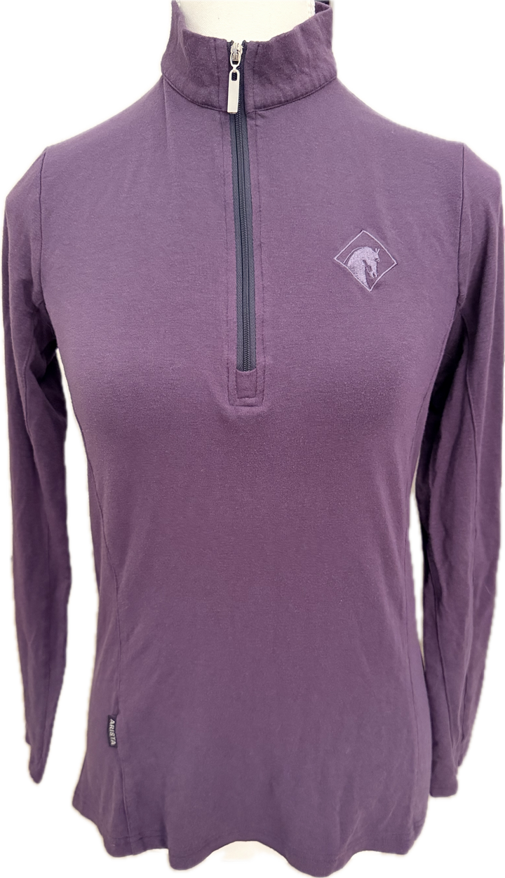 Arista Equestrian Essential Solid Sun Shirt - Purple - Women's S