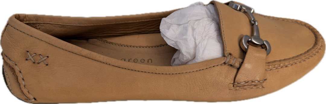 Patricia Green Jillian Leather Driving Moccasin - Tan Bit - Women's 8 - New!