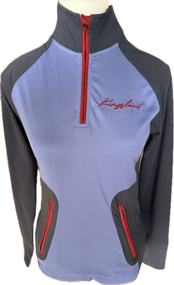 Kingsland Ladies' 1/4 Zip Training Shirt - Blue - Women's S - New!