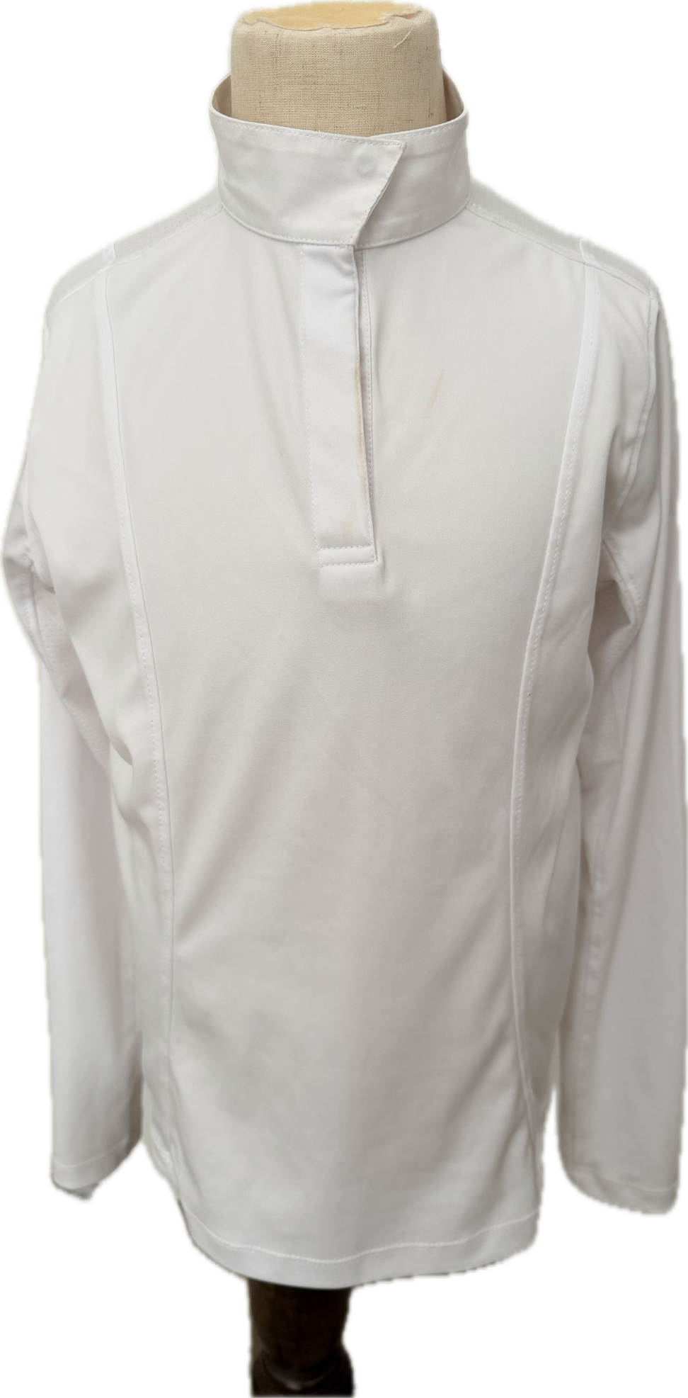 Riding Sport Essential Show Shirt - White - Childs' M (8-10)
