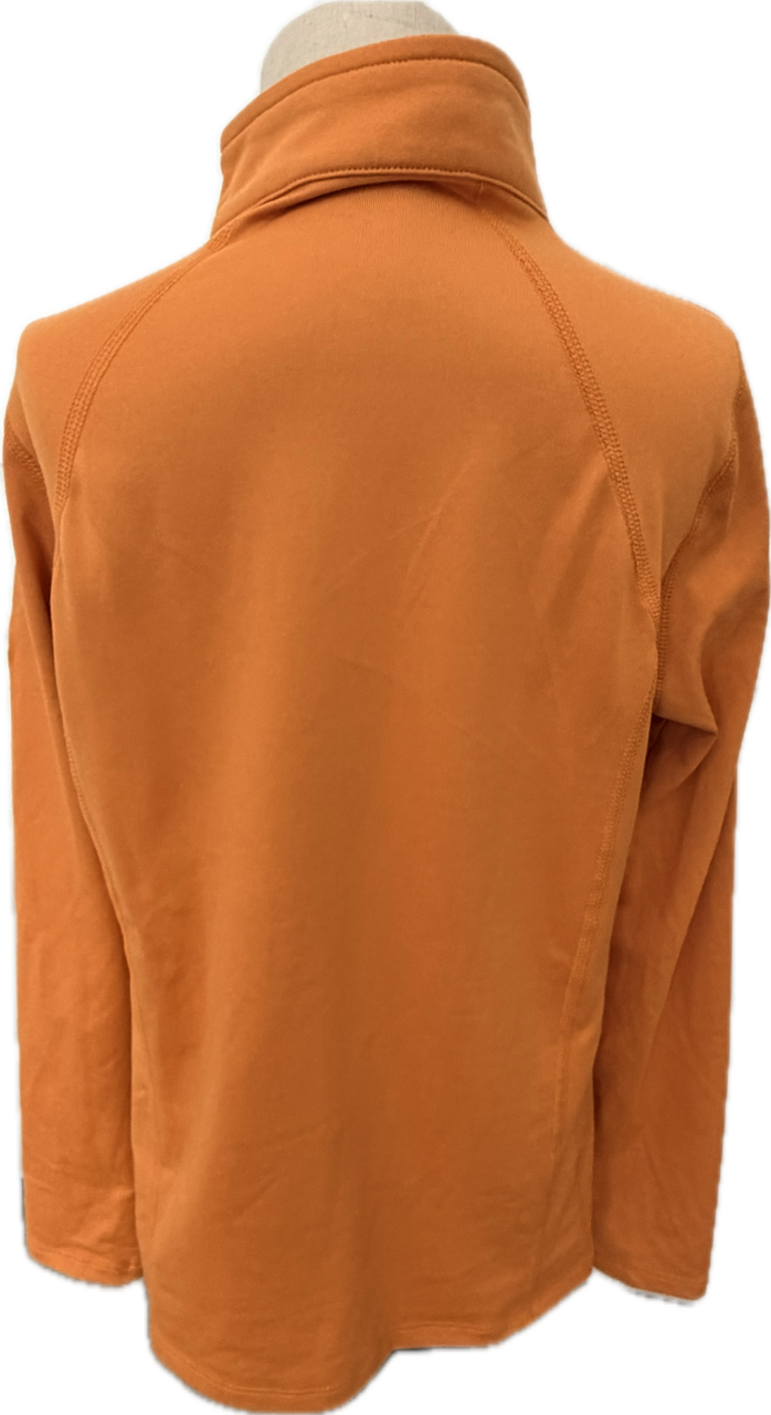 Dover Saddlery Heatblast 1/4 zip Riding Shirt - Orange - Child's Large
