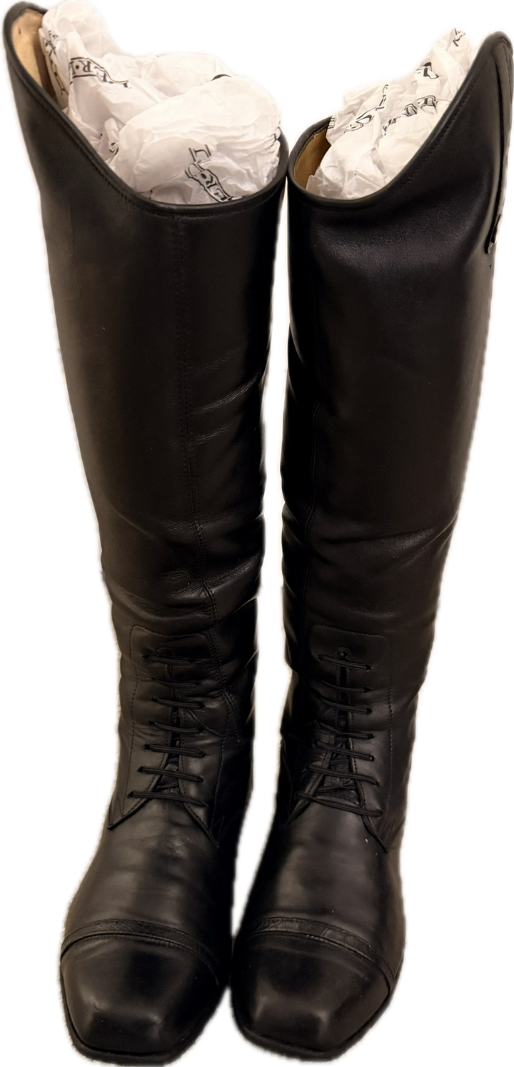 Der Dau Custom Leather Field Boot - Black - Women's 10.5 - New!