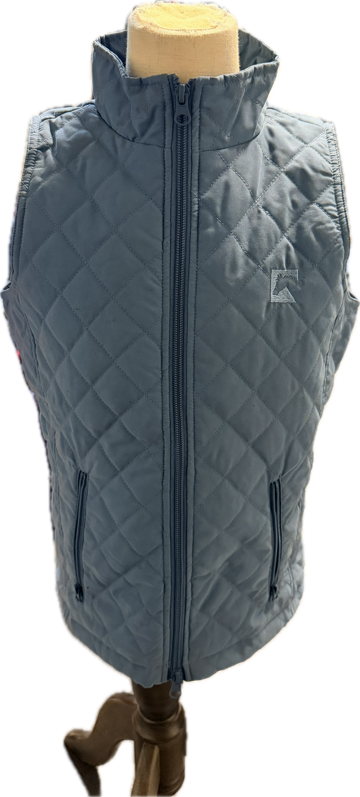 Riding Sport Quilted Vest - Blue - Child's XL