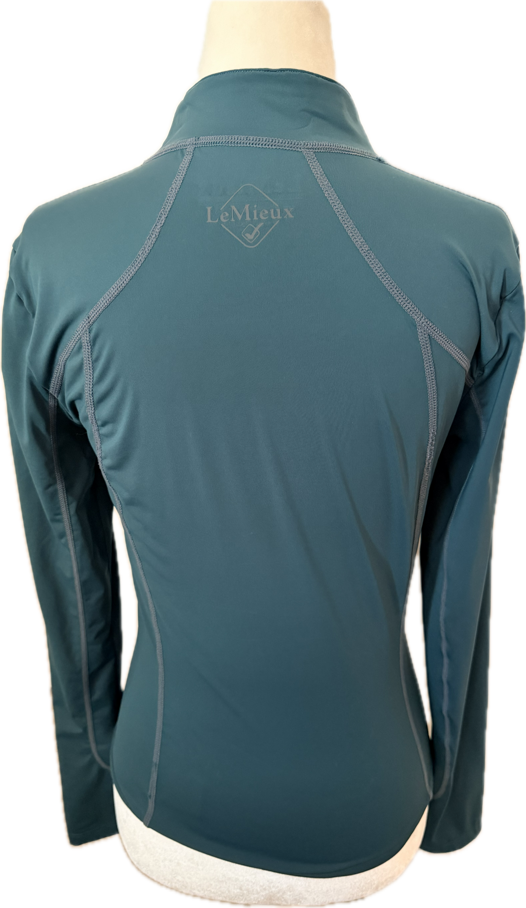 LeMieux Long Sleeve 1/4 Zip Base Layer - Spruce - Women's EU 34 (US 2)