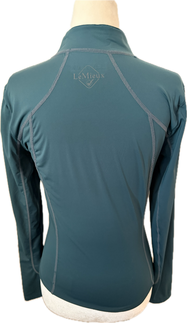 LeMieux Long Sleeve 1/4 Zip Base Layer - Spruce - Women's EU 34 (US 2)