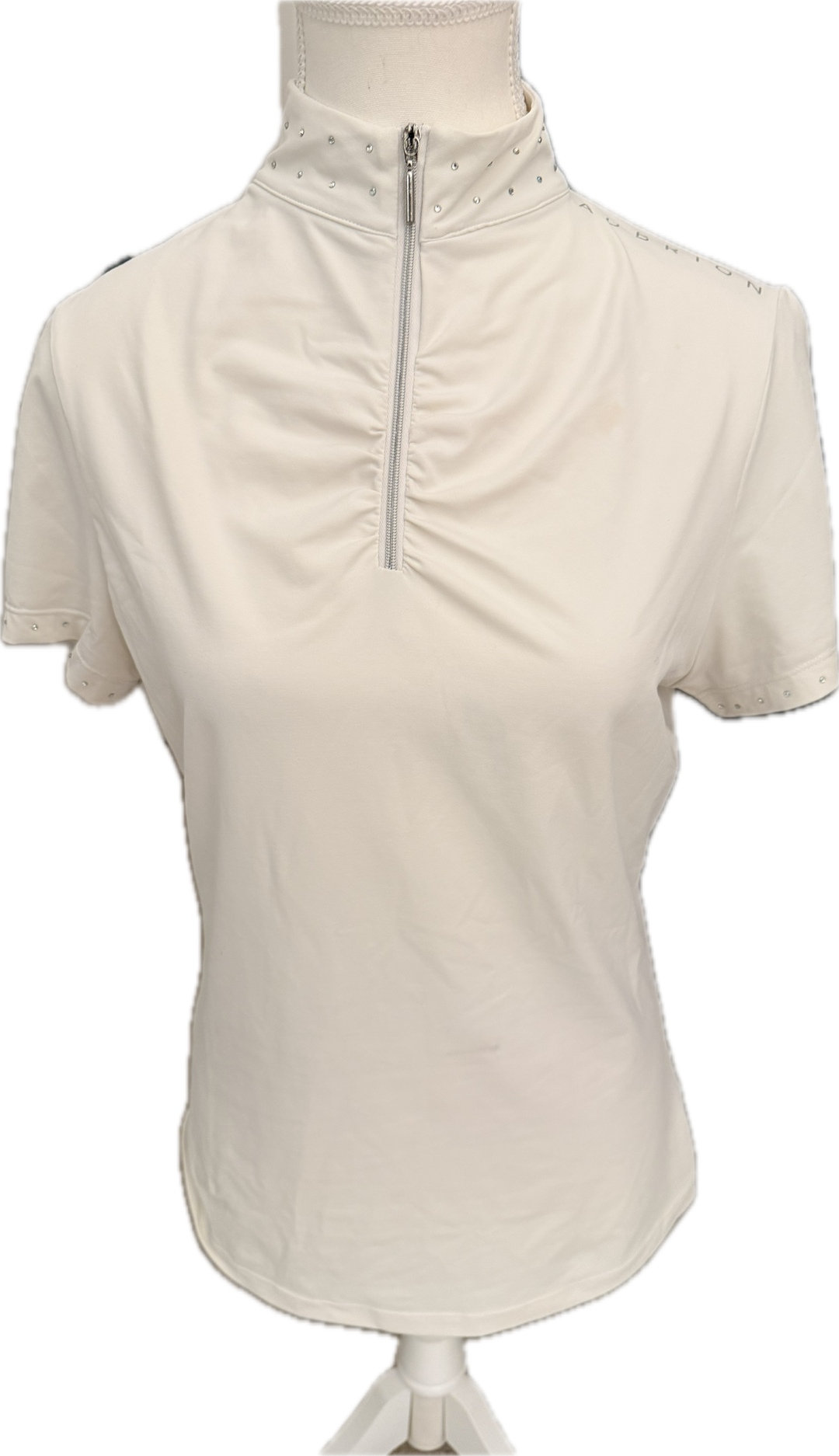 Aubrion Emerald Short Sleeve Show Shirt - White - Women's M