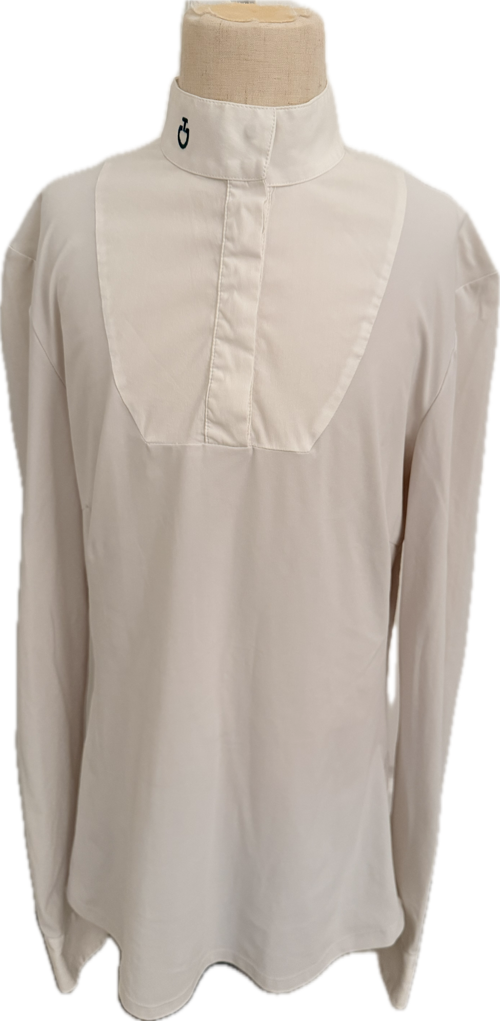 Cavalleria Toscana Long Sleeve Show Shirt- White - Women's XS