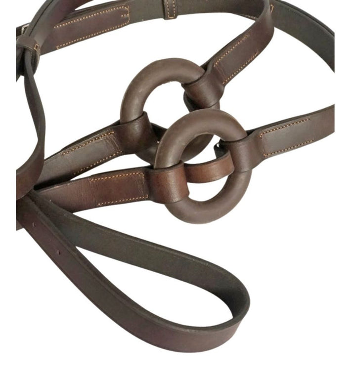 Bobby's English Tack Donut Leather Side Reins - New!