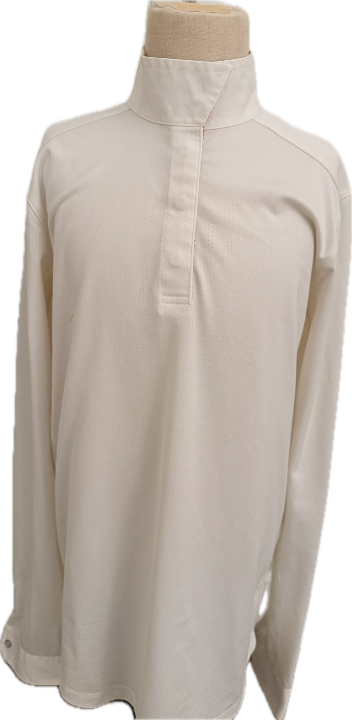Essex Classics Beacon Hill Show Shirt- White/Pink - Child's XL