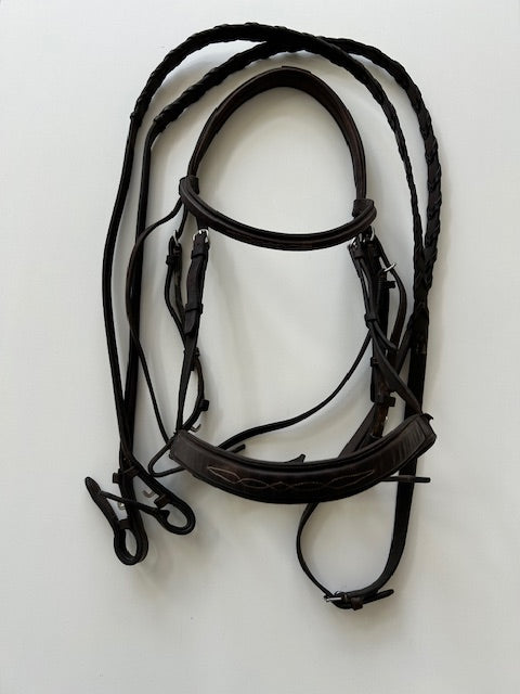 Fancy Stitch Hunter Bridle - Horse