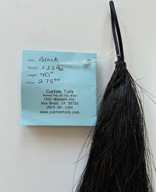 Custom Tails - Black Tail Extension 1.25 lbs - New!