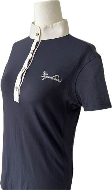 Equiline Competition Polo Shirt - Navy - Womens L