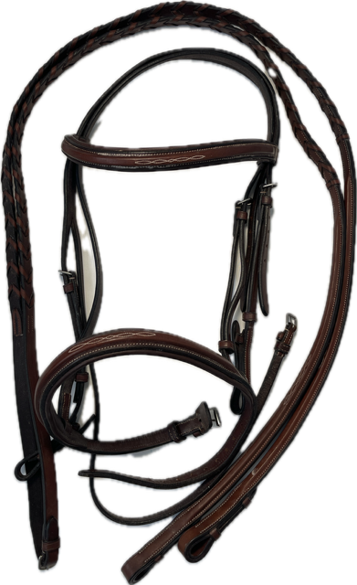 Americana Fancy Raised Bridle with Reins - Full