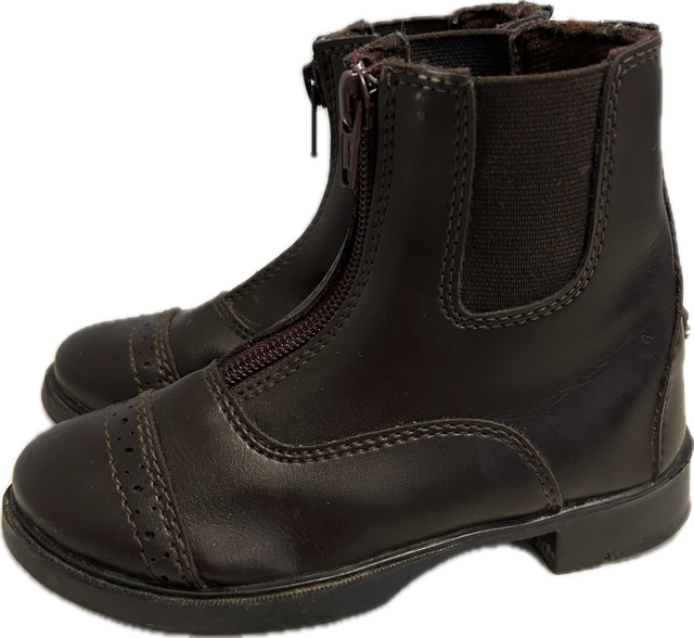 TuffRider Children's Starter Front Zip Paddock Boots - 10