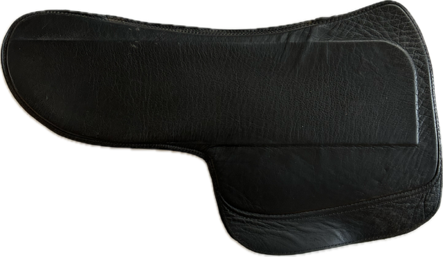 SaddleRight English Glove Leather Saddle Pad - Full/Horse