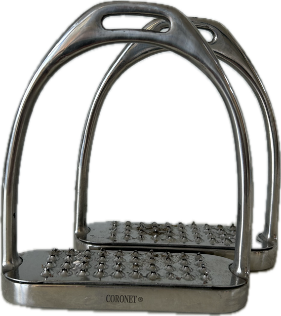 Coronet Stainless Steel Stirrup Irons - 4.5"