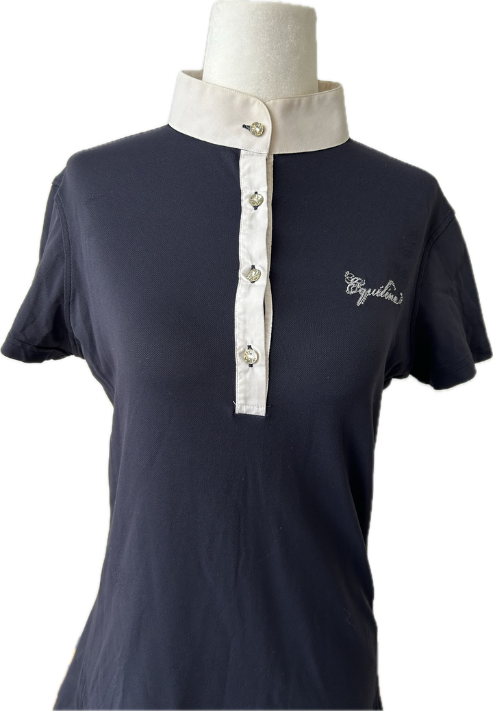 Equiline Competition Polo Shirt - Navy - Womens L