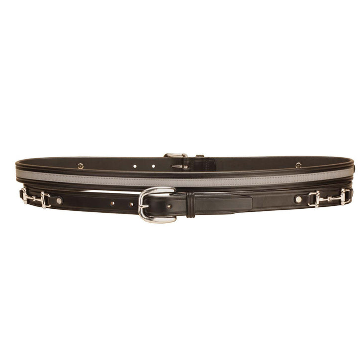 Tory Bit Belt with Ribbon - Black/Grey - 26