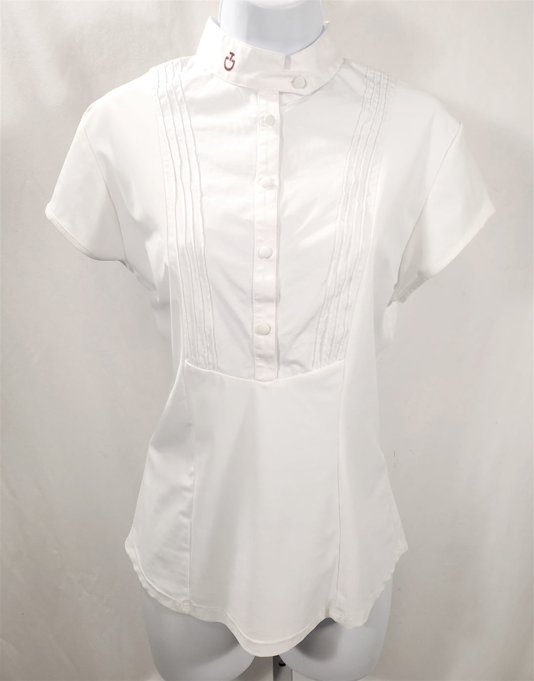 Cavalleria Toscana Ladies Short Sleeve Shirt With Bib - New!