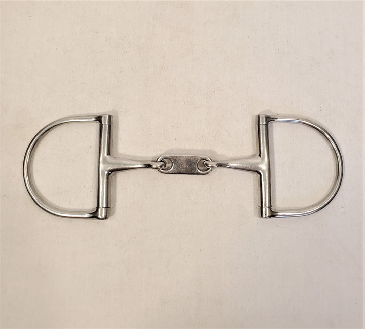 Korsteel Stainless Steel French Link Dee Ring Snaffle Bit - 5"