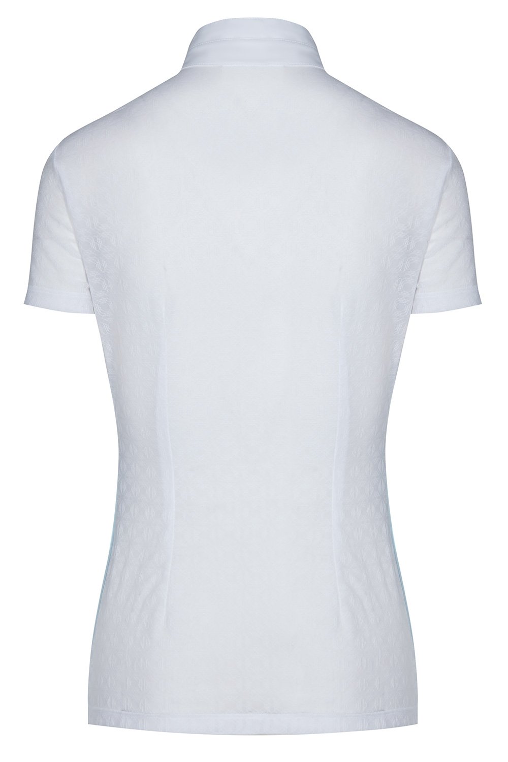 Cavalleria Toscana Transparent Jersey Elegant Competition Short Sleeve Shirt - Size L - New!