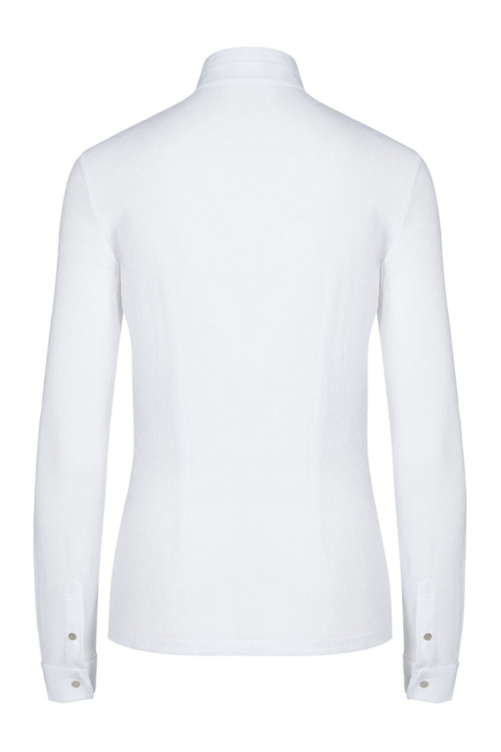Cavalleria Toscana Transparent Jersey Elegant Competition Long Sleeve Shirt - New!