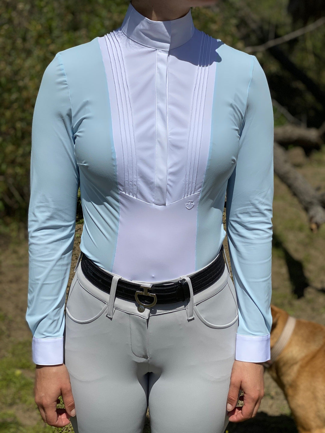 Cavalleria Toscana American Long Sleeve Show Shirt - New!