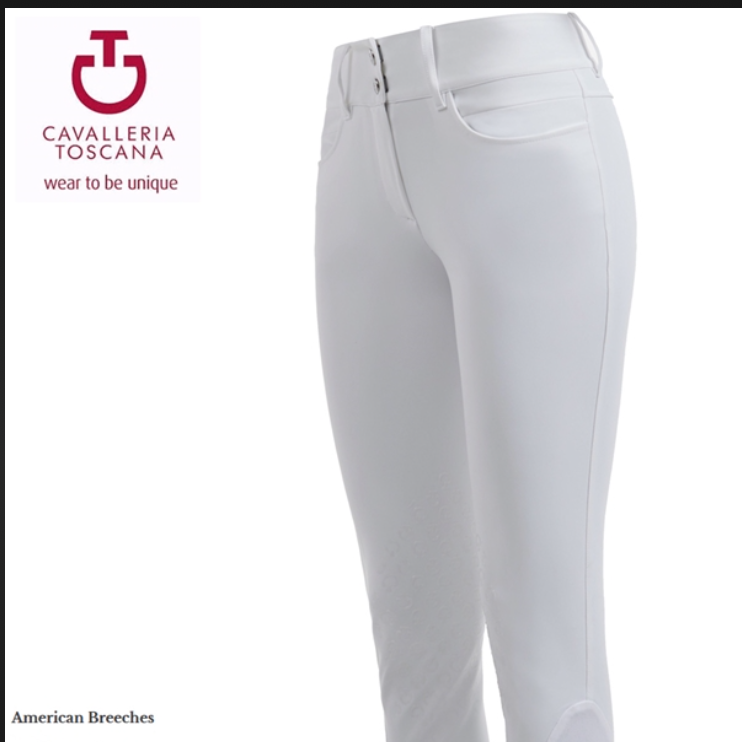 Cavalleria Toscana American Grip Knee Patch Ladies Breeches - New!