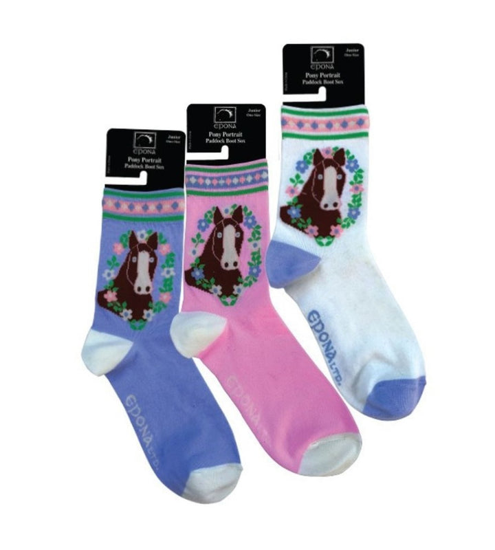 Epona Pony Portrait Paddock Socks - Toddler